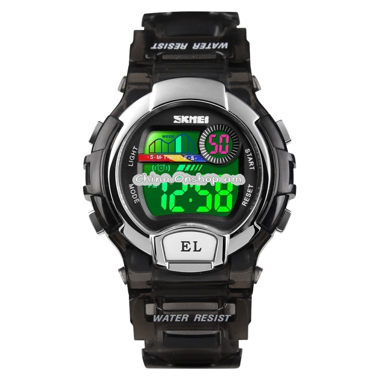 SKMEI 1450 Women Transparent Digital Watch 50m Waterproof Sports Watch with LED Light