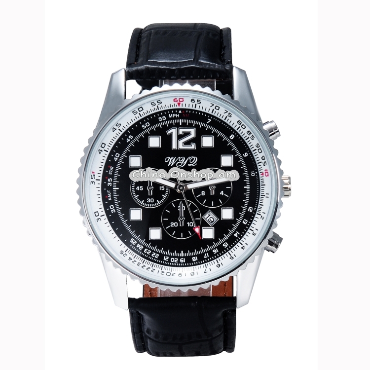 WeiYaQi 89008 Fashion Wrist Watch with Leather Band