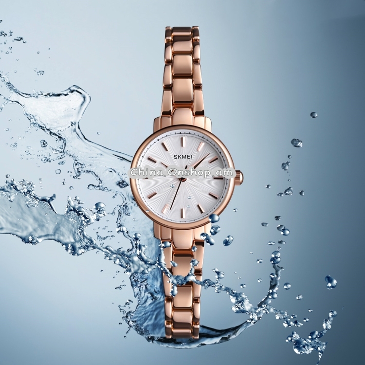 Skmei 1410 Lady Quartz Watch European and American Fashion Watch Business Leisure Steel Belt Lady Watch