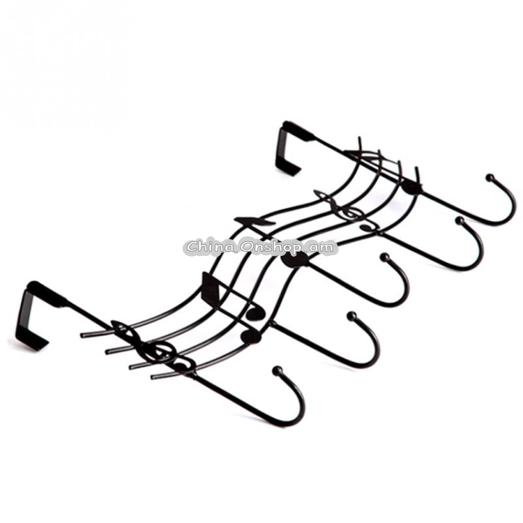 Metal Musical Notes Door Back Hanging Hooks