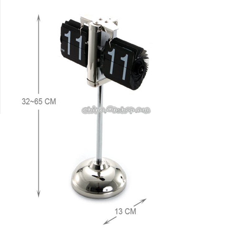 Creative Home Office Bedroom Retractable Flip Trolley Small Balance Clock