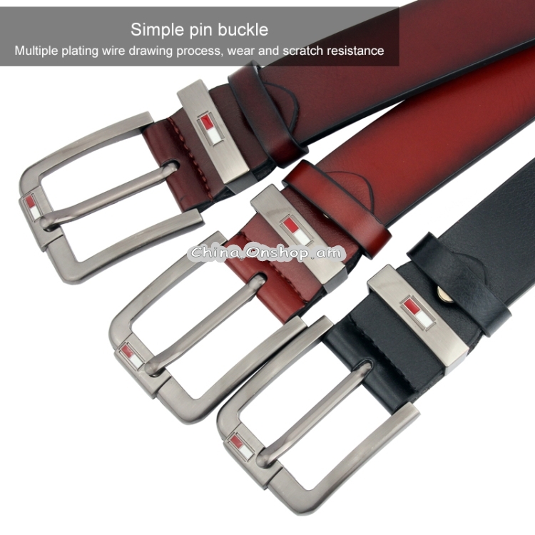 Dandali L8036 Men Casual Antique Pin Buckle Leather Belt Waistband