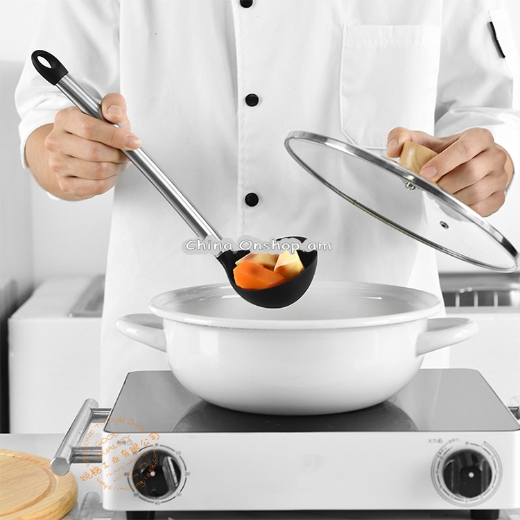 kn430 8 in 1 Silicone + Stainless Steel Kitchen Tools Set