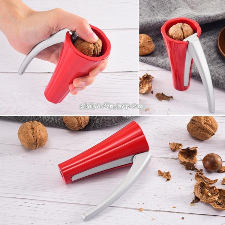 Zinc Alloy Funnel Shape Nut Nutcracker Sheller Walnut Opener Cutter Clamp Plier Kitchen Tools gadgets