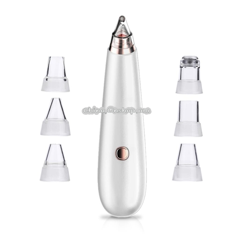Electric Black Head Beauty Instrument Pore Cleaner Ceauty Care Tools, Specification:With 3 Tips