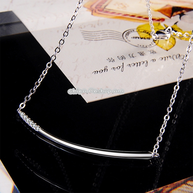 Women Fashion S925 Sterling Silver Small Waist Pendant Clavicular Chain Necklace