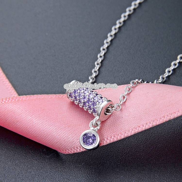 Women Fashion S925 Sterling Silver Small Waist Pendant Necklace