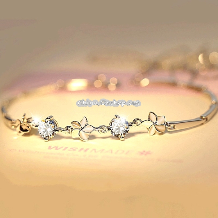 Simple Sweet Frangipani Five-leafed Flower Bracelet Flower Couple Bracelet