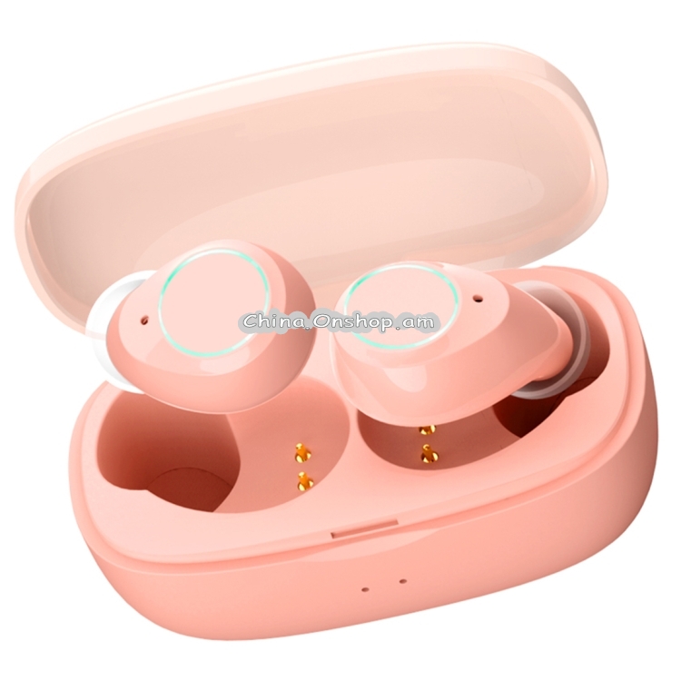 HAMTOD K2 TWS IPX5 Waterproof Bluetooth 5.0 Invisible Bluetooth Earphone with Charging Case, Support for Calls