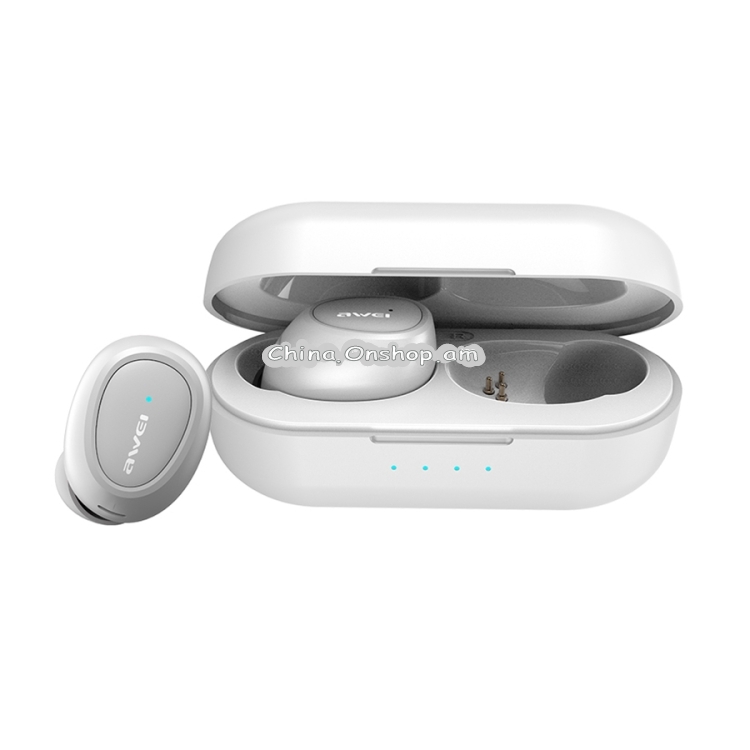awei T16 Bluetooth V5.0 Ture Wireless Sports Headset with Charging Case