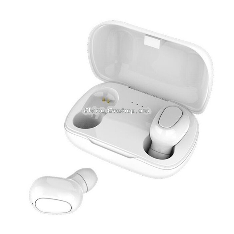 L21 9D Sound Effect Bluetooth 5.0 Wireless Bluetooth Earphone with Charging Box, Support for HD Calls