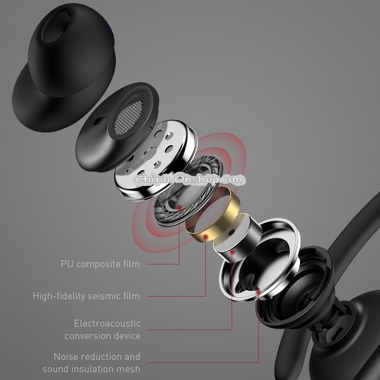 Baseus Encok S17 Bluetooth 5.0 Hanging Ear Style Wireless Sport Bluetooth Earphone