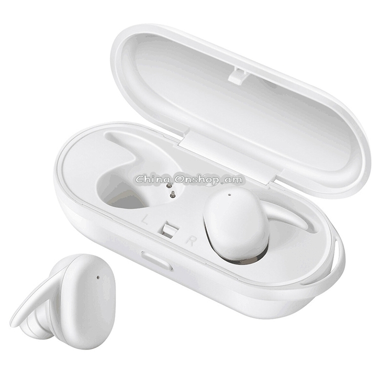 DT-7 IPX Waterproof Bluetooth 5.0 Wireless Bluetooth Earphone with 300mAh Magnetic Charging Box