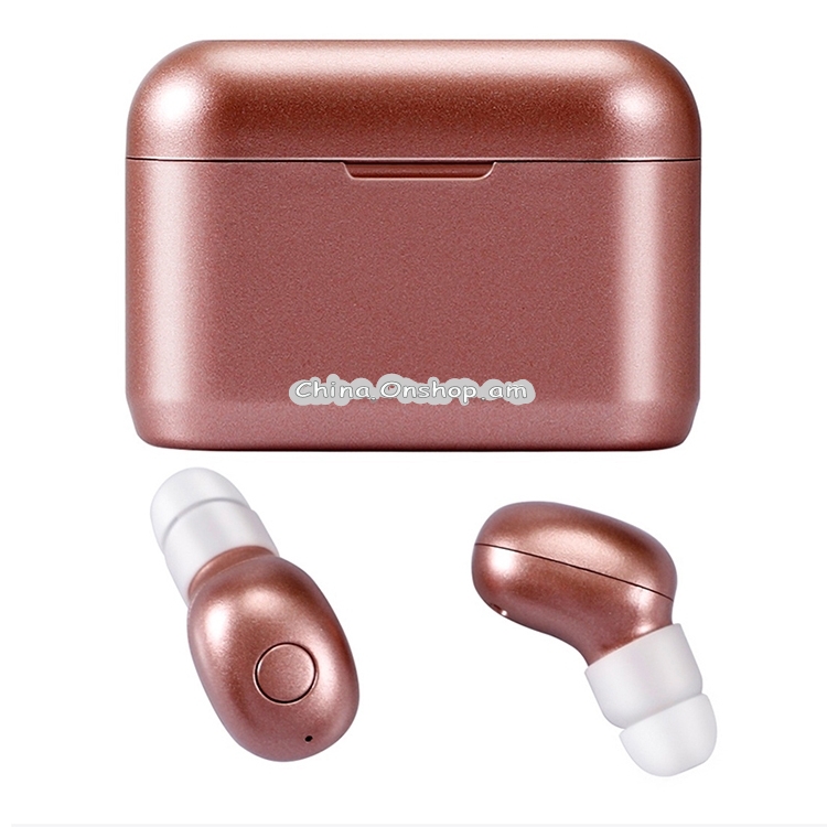 DT-4 IPX Waterproof Bluetooth 5.0 Wireless Bluetooth Earphone with Magnetic Charging Box, Support for Calling