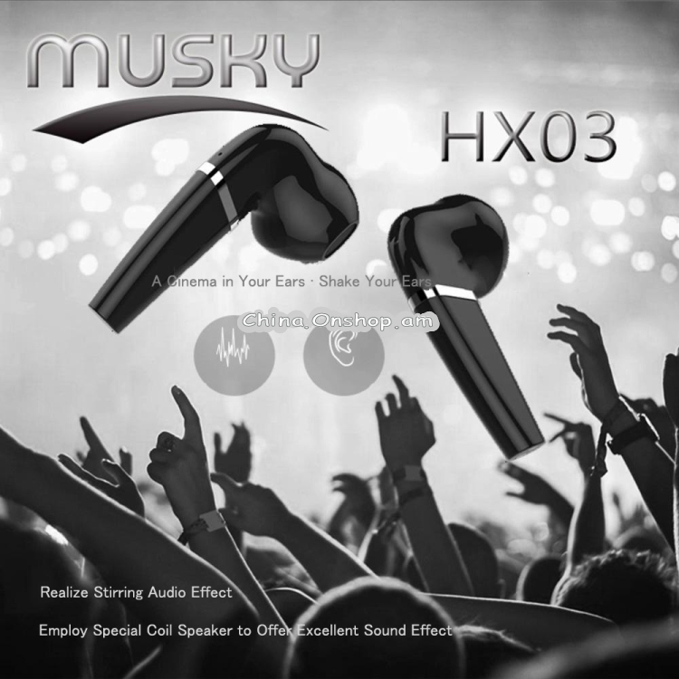HX-03 Bluetooth5.0 Touch Control Earbud Hifi Sound Quality Clear Durable TWS Wireless