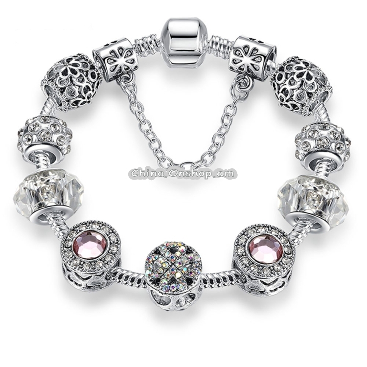 Women Fashion Simple Panjia Opal Crystal Alloy Bracelet
