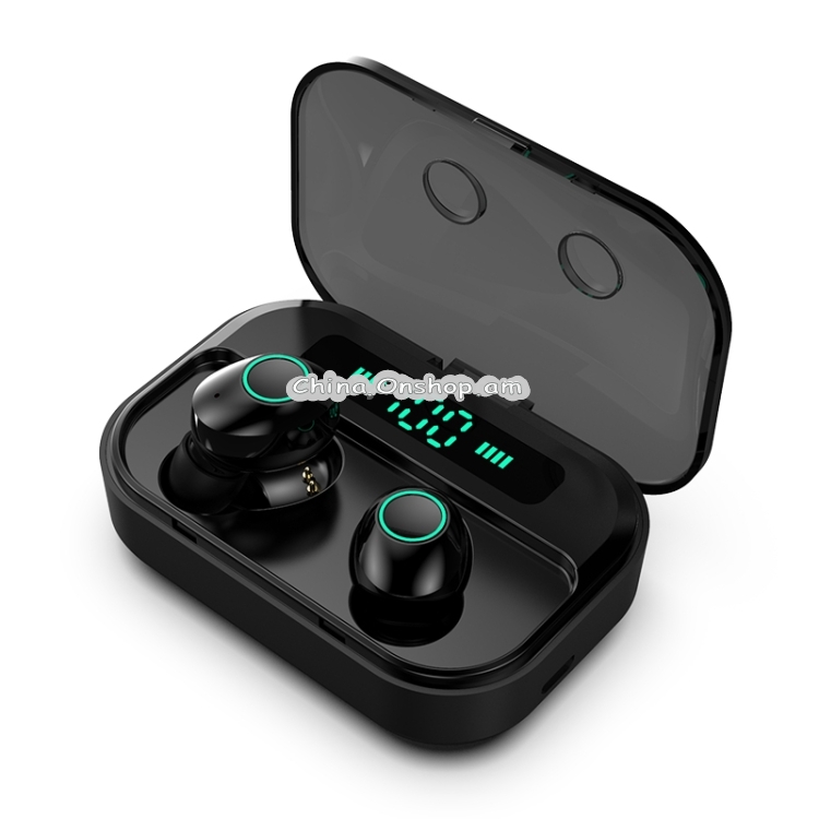 M7 TWS V5.0 Binaural Wireless Stereo Bluetooth Headset with Charging Case and Digital Display