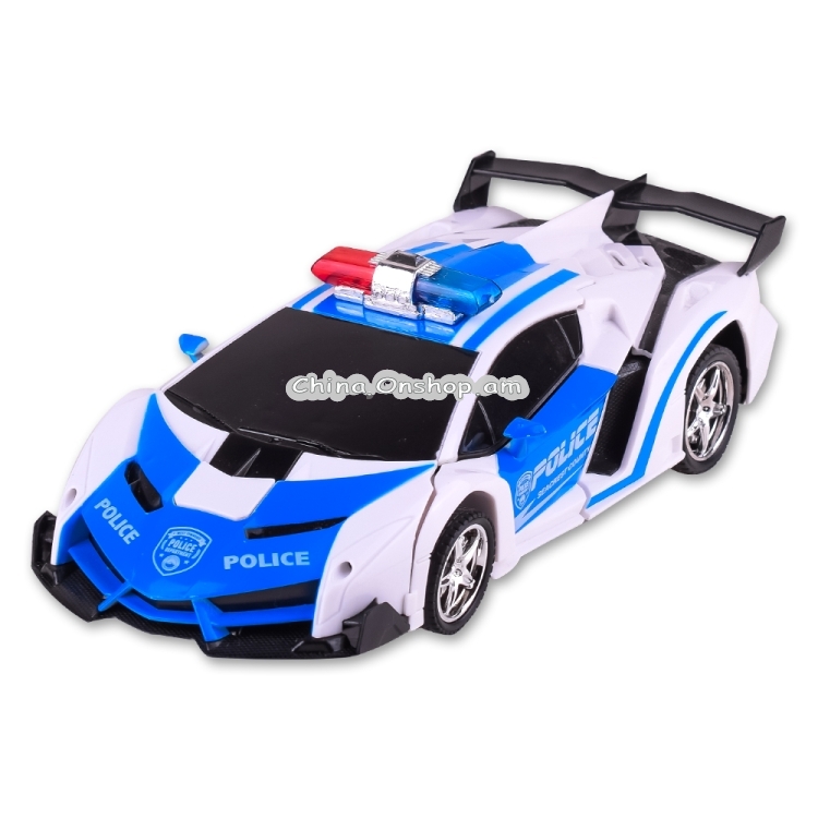 1023 4 Channels Remotely Deformed Car Police Model Car Toy Car
