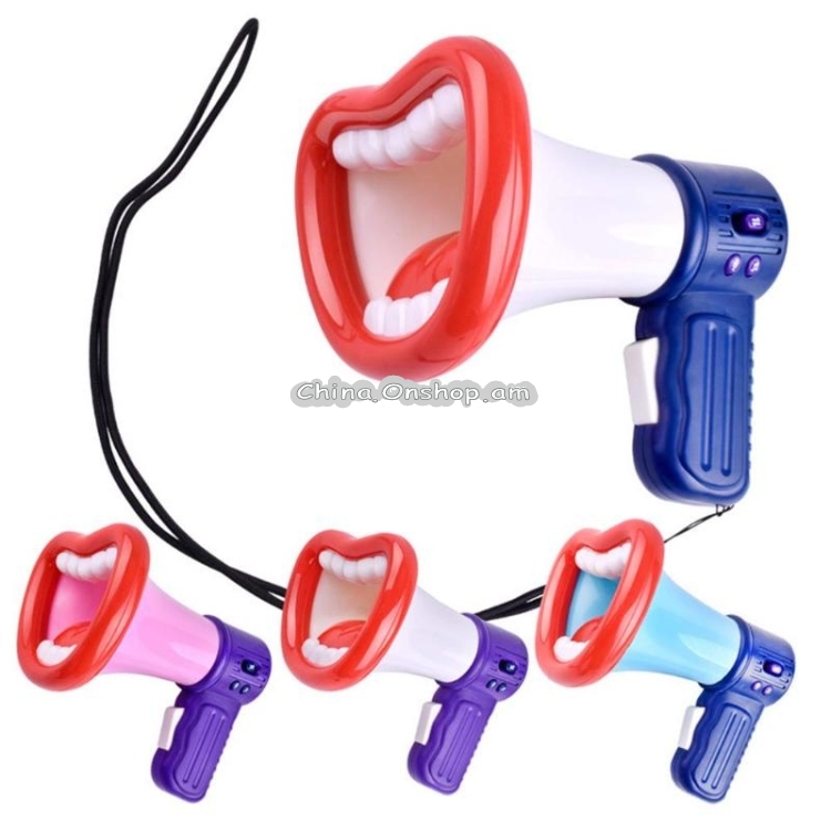 Children Handheld Microphone Speakers Sounder Loudspeaker Electric Music Tricks Toys, Random Color Delivery