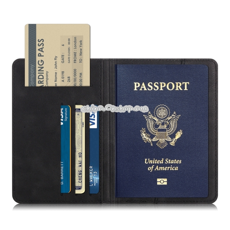 Cowhide Pattern 2nd Generation Passport Holder Card Bag