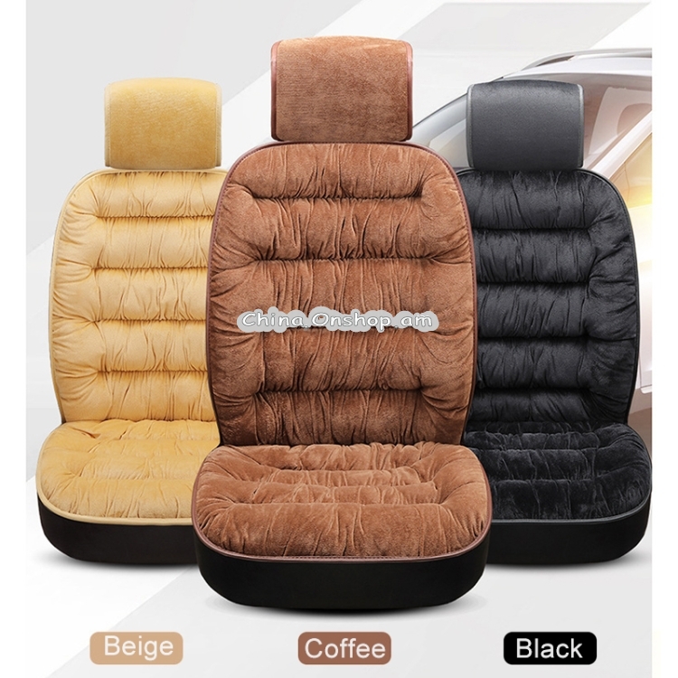 Car Thick Plush Seat Cushion Warmer Cover Winter Seat Mat