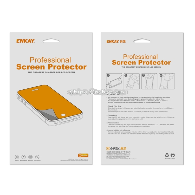 ENKAY HD Crystal Clear PET Screen Protector Protective Film Guard for iPhone 5C