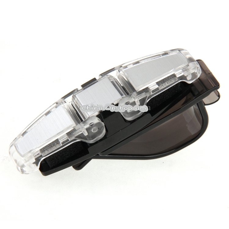 Car Vehicle Accessory Double Clip Design Sunglasses Eyeglasses Card Pen Holder Clip