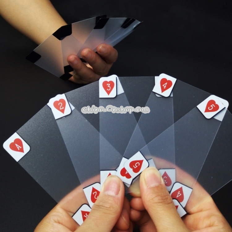 Plastic Crystal Waterproof Transparent PVC Playing Cards