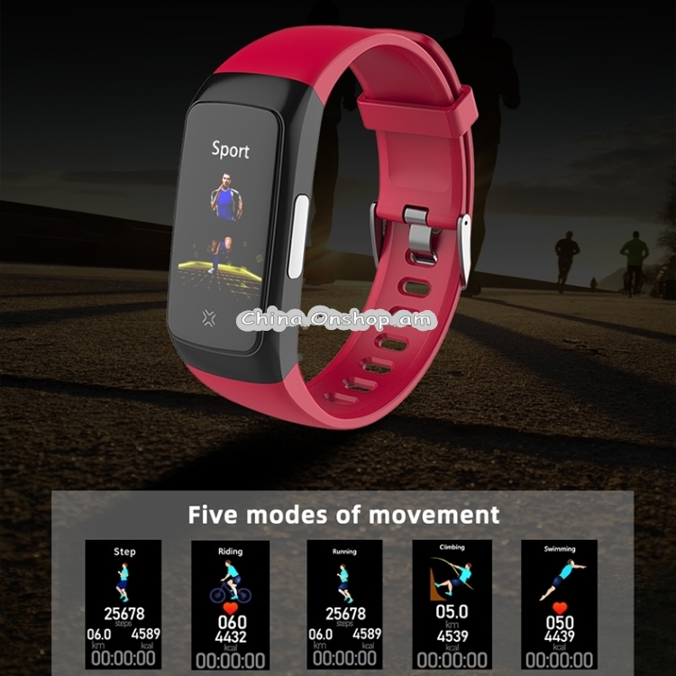 O1 Color Screen Smart Bracelet Monitoring Blood Pressure, Electrocardiogram, Heart Rate, Sleep Movement Meter, Waterproof Multi-Function Watch