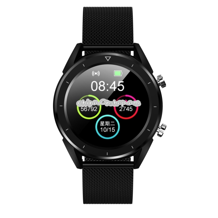 DT28 1.54inch IP68 Waterproof Steel Strap Smartwatch Bluetooth 4.2, Support Incoming Call Reminder / Blood Pressure Monitoring
