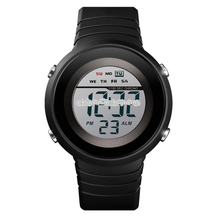 SKMEI 1497 Fashion Simple Backlight Single Display Electronic Watch Timing Alarm Watch