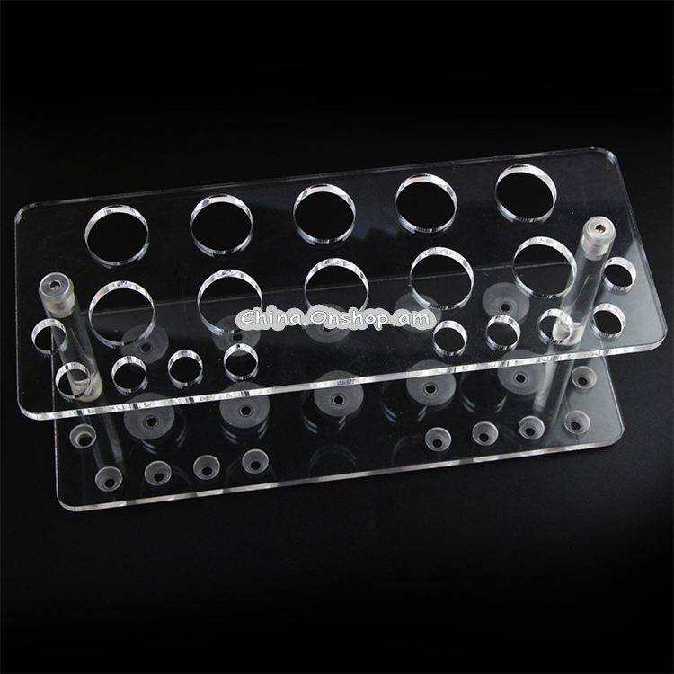 20 Holes Makeup Brush Display Stand Makeup Brush Holder Drying Rack Holder Air Brush Tool Brush Placement Table