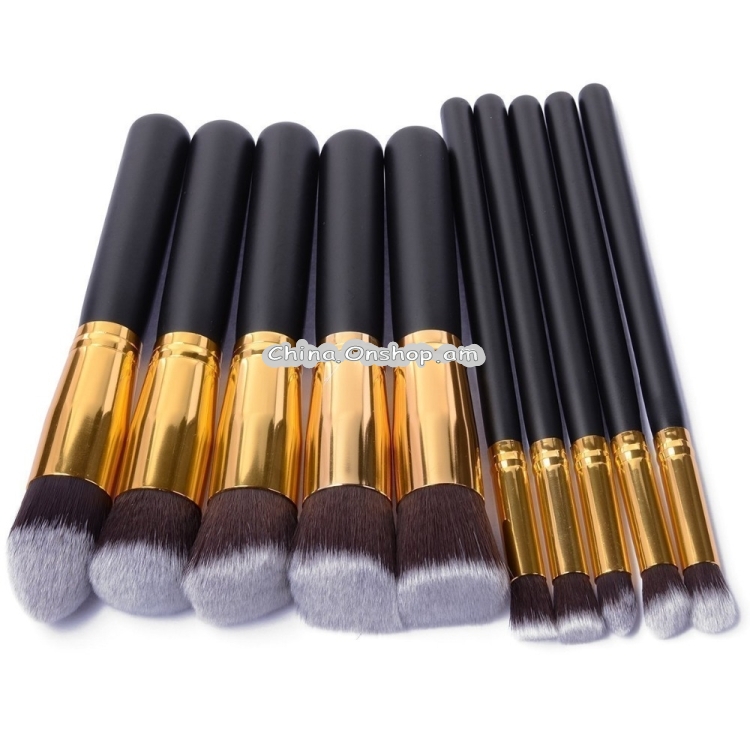 10 PCS Makeup Brushes Set Makeup Tool Powder Eyeshadow Pencil Cosmetic Set 