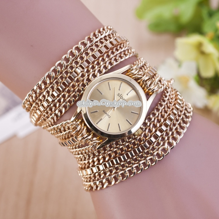 sloggi Women Circle Alloy Bracelet Quartz Watch