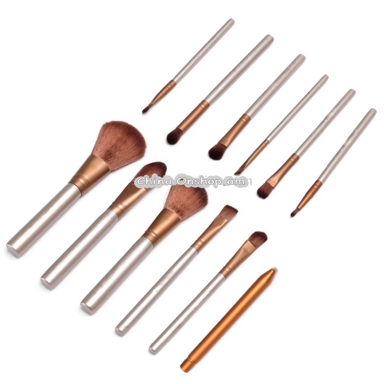 12 PCS NAKED Third Gen Handle Makeup Brush Set with Metal Box