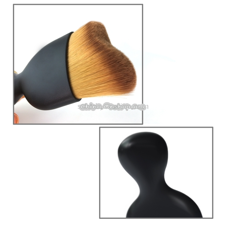 Wine Bottle Handle Wave Hair Style Professional Makeup Brush Foundation Blusher