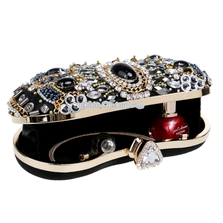 Women Fashion Banquet Party Beaded Handbag