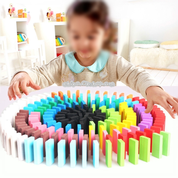 12 Colors 120 PCS / Set Building Blocks Competition Puzzle Early Education Wooden Toys for Children Adult