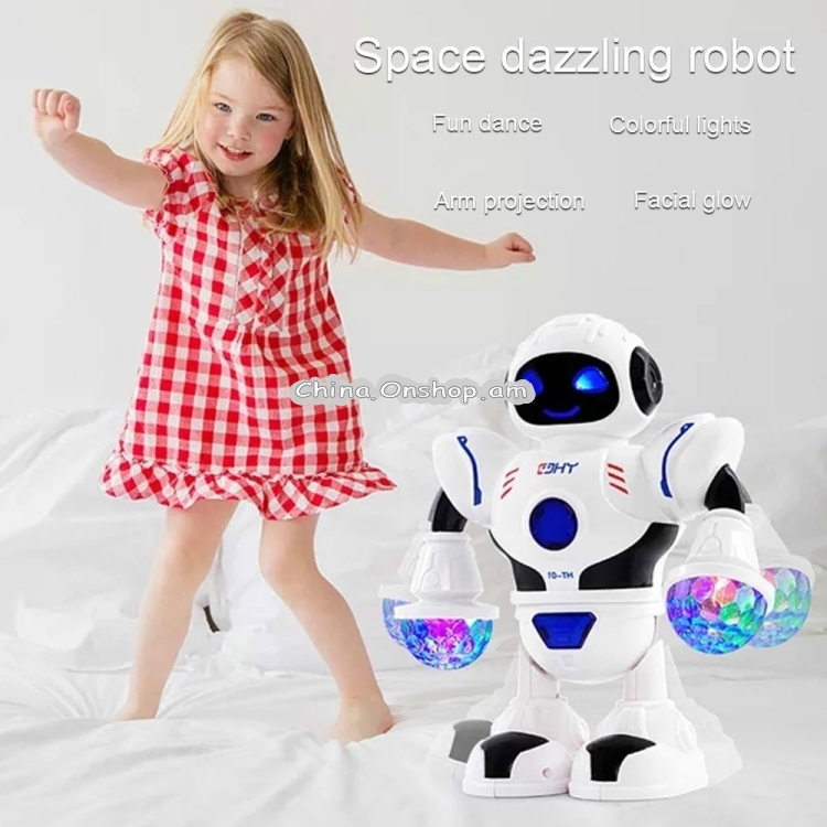 Electric Hyun Dance Robot LED Light Music Children's Educational Toys