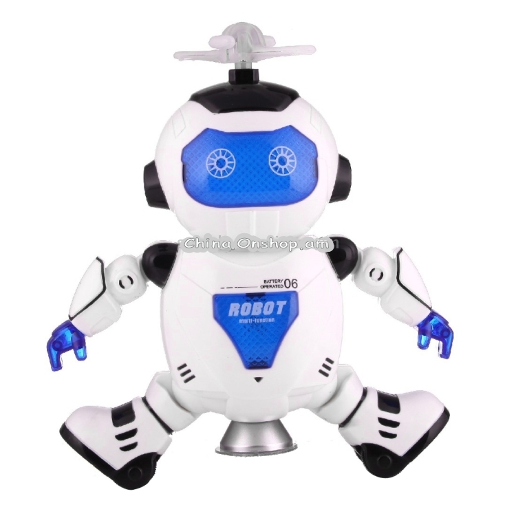 11006 3-CH Colorful LED Music Dancing Robot, Size: About 15.7 x 8.4 x 21.5cm
