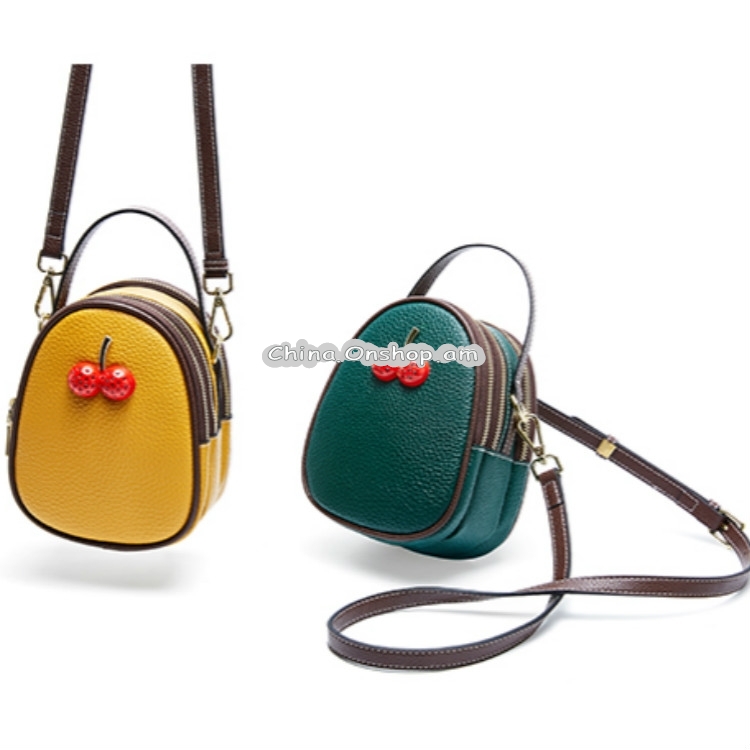 Leather Trend Wild Messenger Shoulder Mini Exquisite Cherry Bag