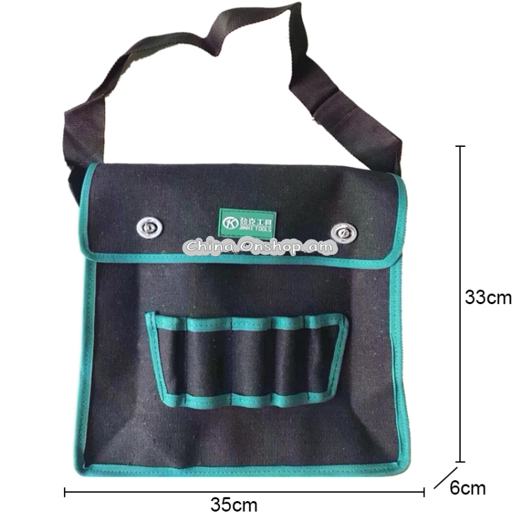 02 Type Canvas Cloth Thickening Electrician Belt Pouch Maintenance Tools Shoulder Bag Convenient Tool