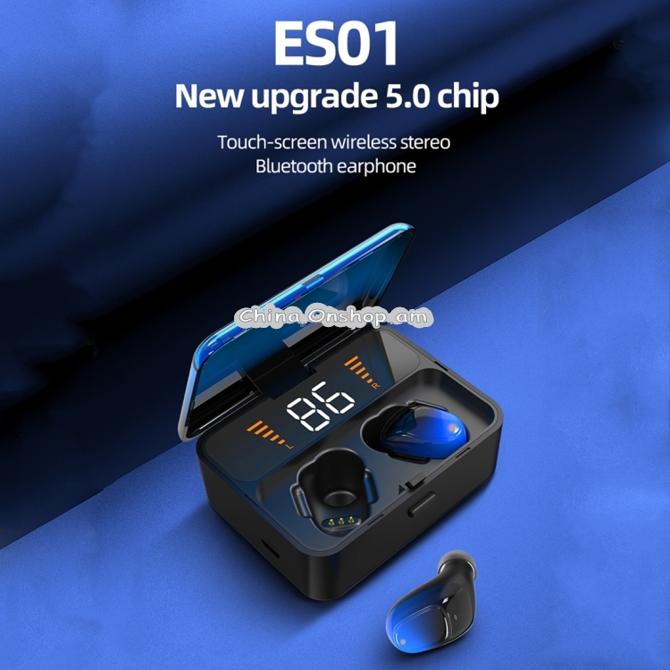 ES01 Bluetooth 5.0 Touch-controlled Wireless Stereo Bluetooth Earphone