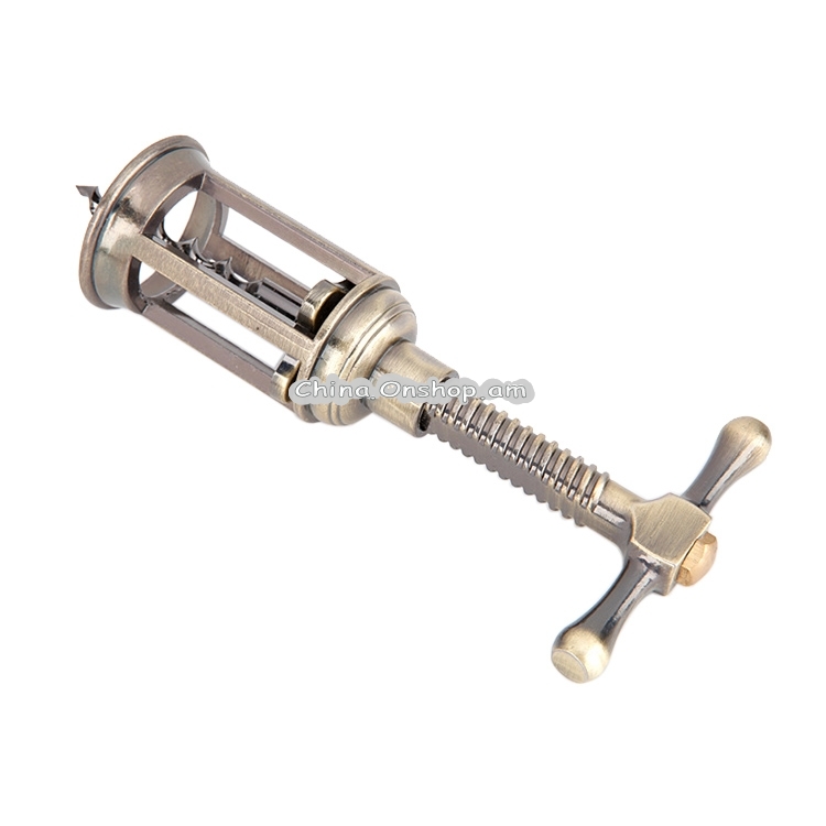 Retro Zinc Alloy Wine Bottle Corkscrew Opener Kitchen Bar Tool