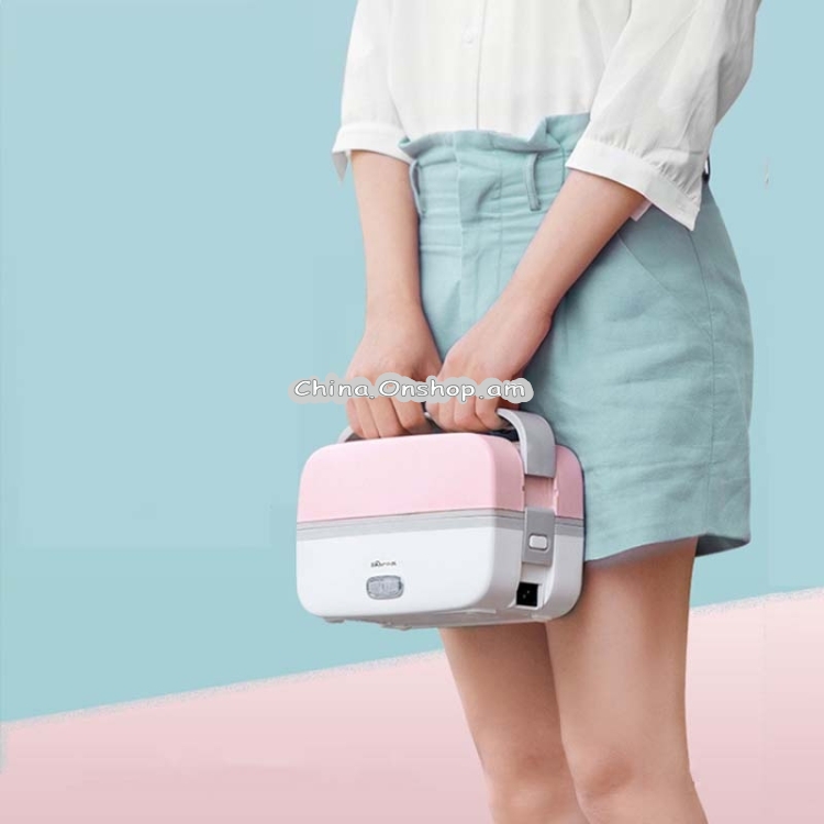 Electric Cooking Lunch Box Double Stainless Steel Lunch Vacuum Preservation Box, Plug Specifications