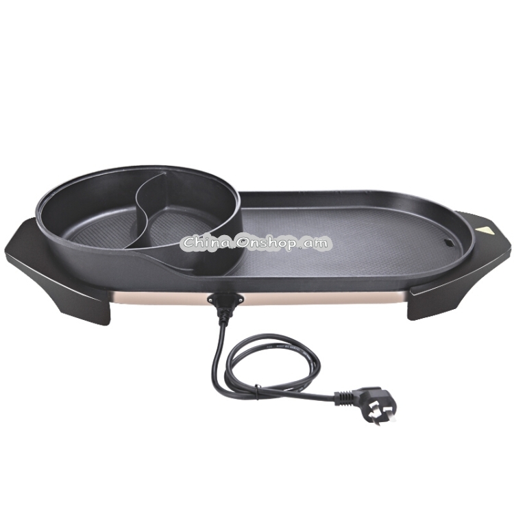 Multifunctional Electric Oven Large Grill Chafing Dish Griddle Household Smokeless Baking Pan Roaster Rinse Integrated