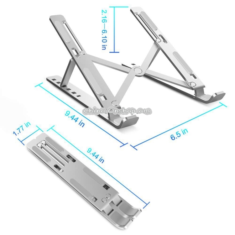 Aluminum Alloy Couch Notebook Mount Sofa Foldable Laptop Stand