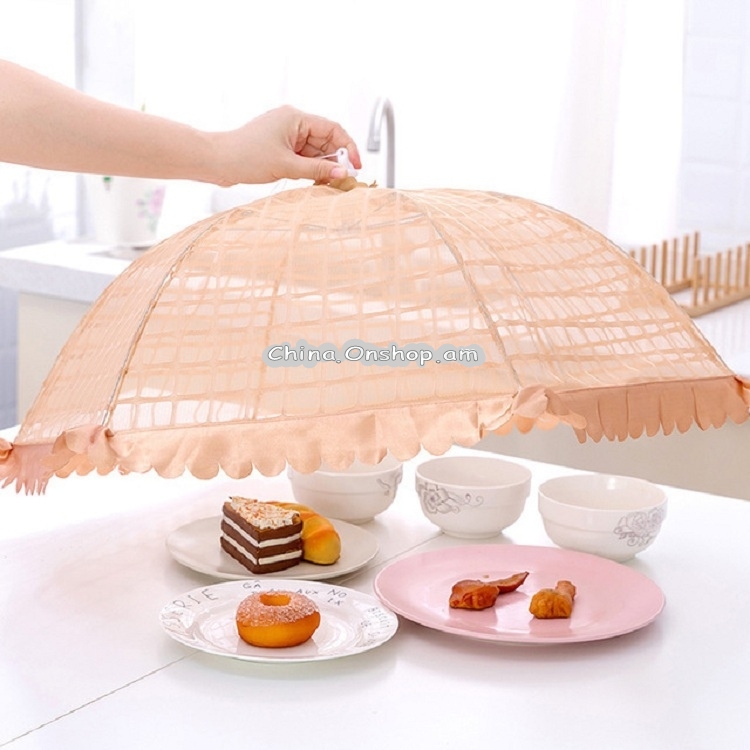 Foldable Round Rice Table Umbrella Dish Food Cover