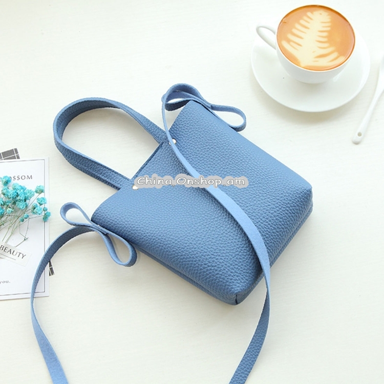 Fashion Mini PU Leisure Single Shoulder Square Handbag Mobile Phone Bag