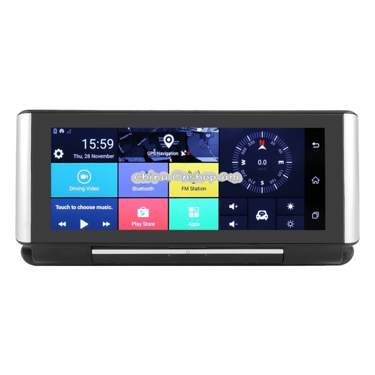 7 inch Car Foldable DVR Rearview Mirror Dual Camera Driving Video Recorder Support WiFi GPS, 3G Version